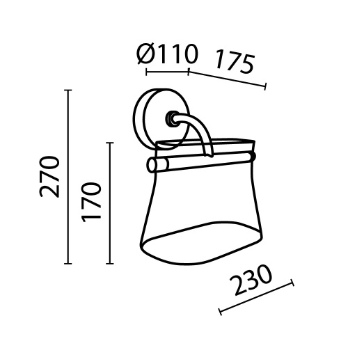Настенный светильник (бра) Maytoni MOD170WL-L8BS3K2 фото 6