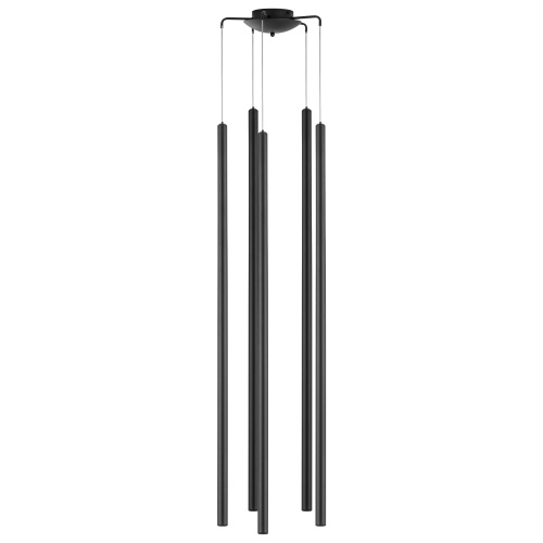 L5T747447 Люстра TUBO LED 25W 1600LM 25G ЧЕРНЫЙ 4000K (574727+747447 (5шт) L5T747447 Люстра TUBO LED 25W 1600LM 25G ЧЕРНЫЙ 4000K (574727+747447 (5шт)