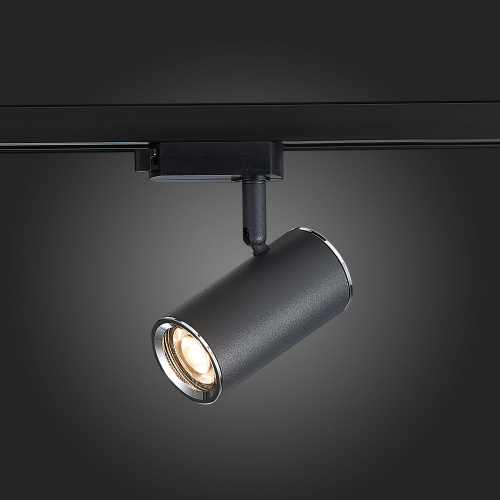 ST301.406.01 Св-к трек. Черный GU10 1*50W  IP20 L104xW54xH111 220V Без ламп BASE фото 6
