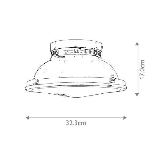 Потолочный светильник Hinkley, Арт. HK-AMELIA-F-M-CM фото 3