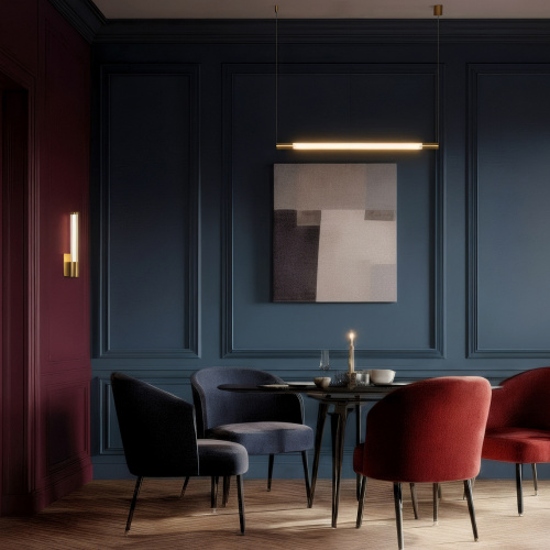 Светильник настенный AURA, 9 Вт, 3000К, 105?73x400 мм, алюминий+стекло, бронза фото 2