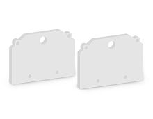 Комплект заглушек для шинопровода в натяжной потолок Magnetic Ultra slim 26 48В белый 2шт