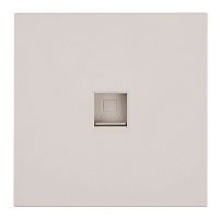 Розетка компьютерная 1-местная RJ-45 (механизм), STEKKER, серия Мия, RST00-3117-08, пудровый жемчуг