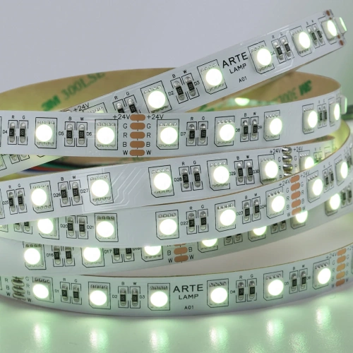 Светодиодная лента 24V 14,4W/m RGB+W 4000К 5м Arte Lamp TAPE A2406012-01-RGB4K фото 3