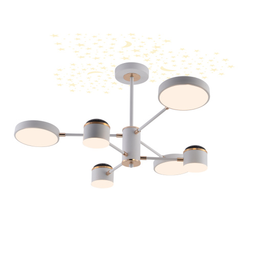 Светильник на штанге Escada 10255/6 LED*110W White/Gold фото 2 Светильник на штанге Escada 10255/6 LED*110W White/Gold фото 2