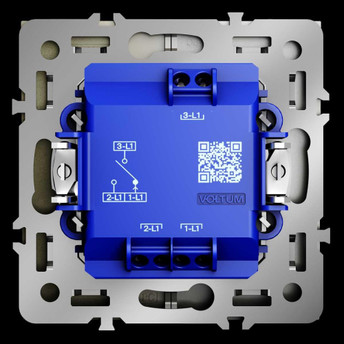 Выключатель встраиваемый Voltum S70 для жалюзи 10А шелк VLS020704 Выключатель встраиваемый Voltum S70 для жалюзи 10А шелк VLS020704