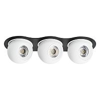 i637626262 Светильник INTERO LED 9W*3 850LM*3 24G ЧЕРНЫЙ/БЕЛЫЙ 3000K (217637+217062+217062+217062)