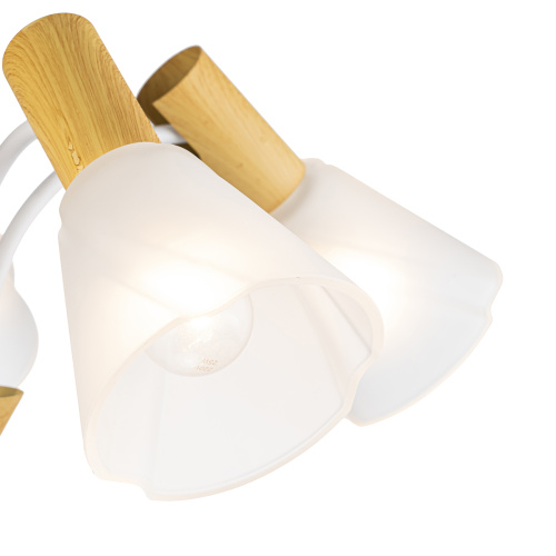 Светильник на штанге Escada 1131/5P E14*40W White/Wood фото 4