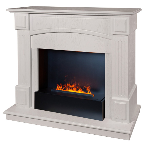 Каминокомплект CAROLINA/БОСТОН Береза белая с очагом Электроочаг CASSETTE/КАССЕТА 630 фото 2