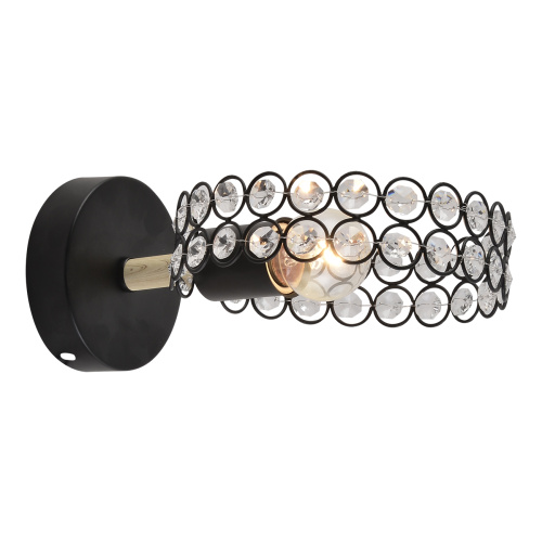 Настенный светильник Escada 679/1A E27*60W Black/Wood Настенный светильник Escada 679/1A E27*60W Black/Wood