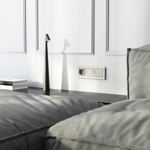 Розетка с заземлением, шторками и USB тип A+C (дымчатый) W1271704 фото 2 Розетка с заземлением, шторками и USB тип A+C (дымчатый) W1271704 фото 2