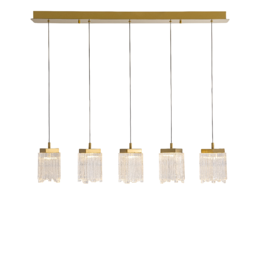 Подвесной светильник MD25020403-5B2 Satin gold, LED/25.4W, 3000K dimmable