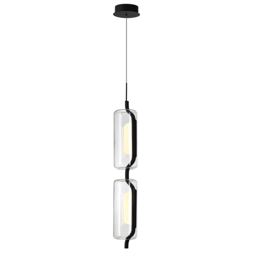 5003/20L L-VISION ODL23 391 черный матовый/прозрачный/стекло Подвес LED 20W 3000K KAVIA 5003/20L L-VISION ODL23 391 черный матовый/прозрачный/стекло Подвес LED 20W 3000K KAVIA