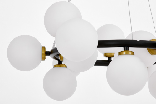 Подвесной светильник Lumina Deco Marsiada LDP 6033-15 BK+MD фото 3