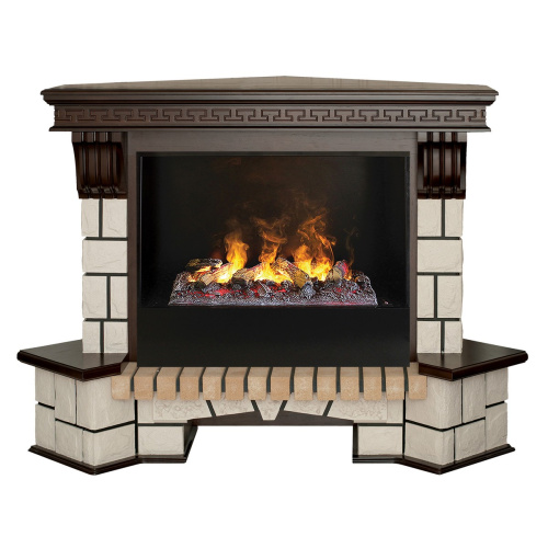 Электрокамин RealFlame Stone Coner AO античный дуб с очагом 3D Cassette 630 фото 2 Электрокамин RealFlame Stone Coner AO античный дуб с очагом 3D Cassette 630 фото 2