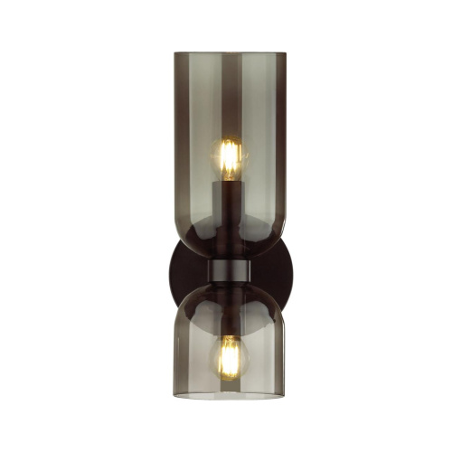 4804/2W MIDCENT ODL21 539 черный/дымчатый Бра с выкл. E14 2*60W ORINOCO 4804/2W MIDCENT ODL21 539 черный/дымчатый Бра с выкл. E14 2*60W ORINOCO