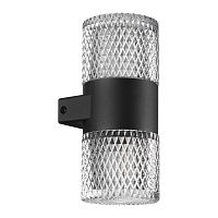 359294 STREET NT24 722 черный Светильник ландшафтный настенный IP65 LED 14W 4000K  175-265V ESTIMA