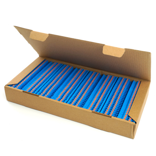 Зажим пружинный, 4-проводной проходной ЗНИ - 2,5 ,JXB PT 2,5 , синий LD574-2-25 фото 5