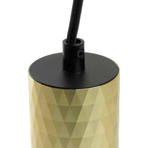 Светильник потолочный Feron ML1888 Barrel PRISM levitation на подвесе MR16 35W, 230V, чёрный, золото 55*200 фото 6