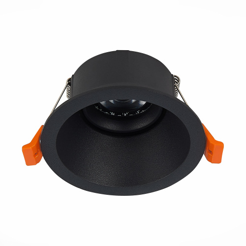 ST207.408.01 Св-к встр. Черный GU10 1*50W  D103xH52 220V Без ламп Встраиваемые светильники фото 6