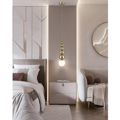 8087/1A MODERNI LN26 384 золото/белый, металл/стекло Подвесной светильник G9 1*20W 220V SOLIDA фото 2 8087/1A MODERNI LN26 384 золото/белый, металл/стекло Подвесной светильник G9 1*20W 220V SOLIDA фото 2