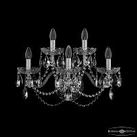 Бра хрустальные 1402B/3+2/195/XL Ni Bohemia Ivele Crystal (Богемия Ивеле Кристалл)