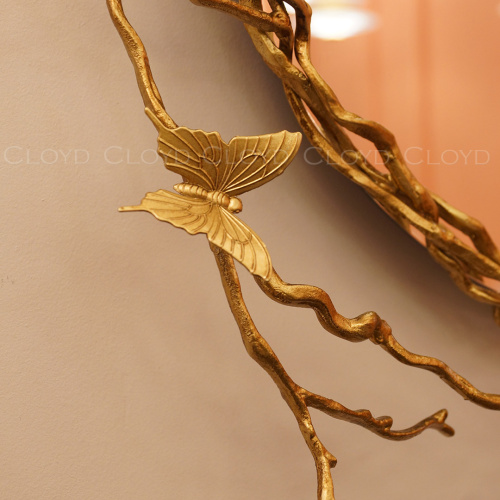 Зеркало Cloyd ZULU Mirror / Ø80 см - латунь (арт.50059) фото 5