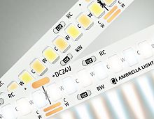 Светодиодная лента 24В 2835 240Led 18Вт/м CCT 3000K-6500K IP20 5м