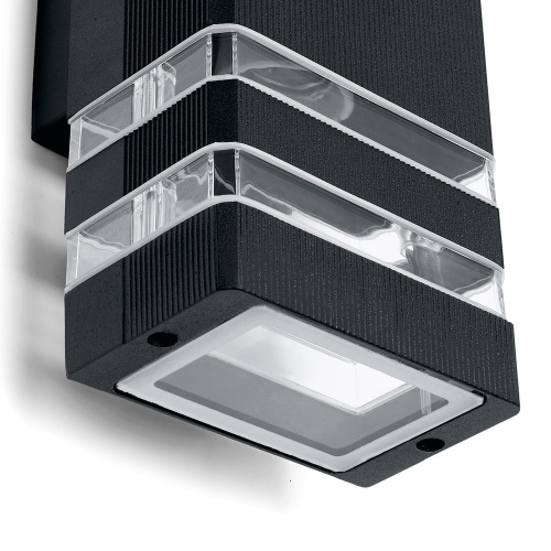 Светильник садово-парковый Feron DH0807, на стену вверх/вниз,  E27 230V, черный фото 2