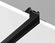 Шинопровод встраиваемый под ГКЛ 12.5мм Magnetic Ultra slim 26 48В черный 2м