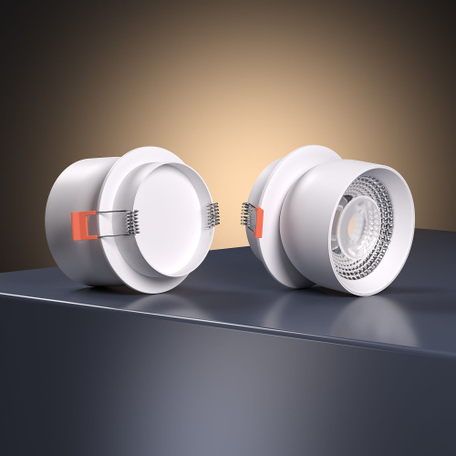 Светильник встраиваемый поворотный светодиодный Uno 8W 4000K белый 25092/LED фото 3