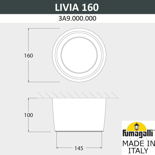 Fumagalli Потолочный накладной светильник FUMAGALLI LIVIA 160 3A9.000.000.AXD1L фото 2 Fumagalli Потолочный накладной светильник FUMAGALLI LIVIA 160 3A9.000.000.AXD1L фото 2