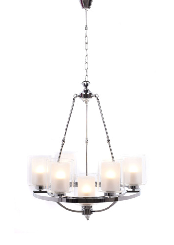 Подвесная люстра Lumina Deco Santini LDP 1220-7 CHR+WT фото 4 Подвесная люстра Lumina Deco Santini LDP 1220-7 CHR+WT фото 4