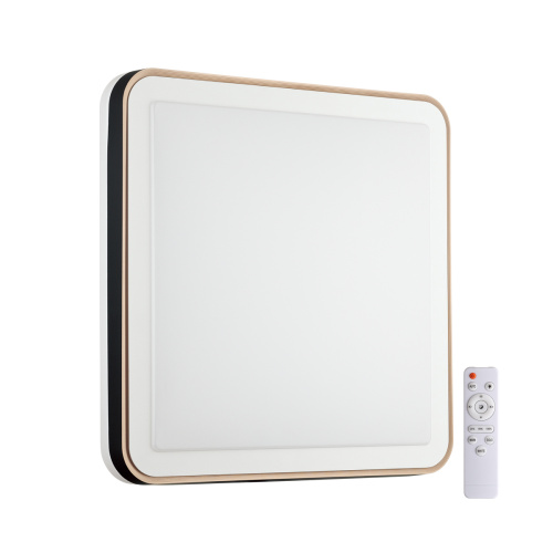 7621/DLN PALE SN 162 Светильник пластик/черн./медный LED 48Вт 3000-6000K 440х440 IP43 пульт ДУ EFFA