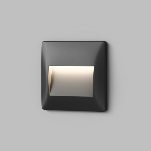 Светильник встраиваемый в стену HELM, IP65, LED 3000К, 2.5 Вт, черный, пластик фото 5