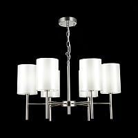SLE107303-06 Светильник подвесной Никель/Белый E14 6*40W NOIA