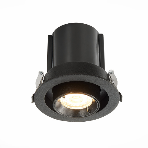 ST702.338.12 Св-к встр. Черный LED 1*12W 3000K 900Lm Ra80 24° IP20 D90xH92 180-240V Встраиваемые светильники фото 5