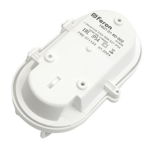 Светильник накладной с решеткой  IP54, 220V 60Вт Е27, НБП 01-60-002 фото 3