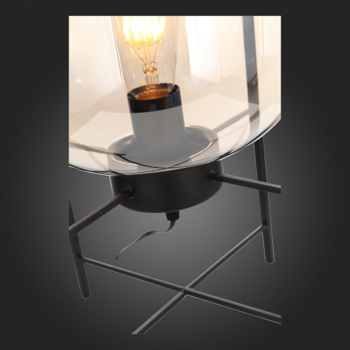 SL1050.505.01 Прикроватная лампа ST-Luce Черный/Коньячный E27 1*40W (из 2-х коробок) BURASCA фото 2