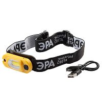 Налобный светодиодный фонарь ЭРА Практик аккумуляторный 150 лм GA-801 Б0030186