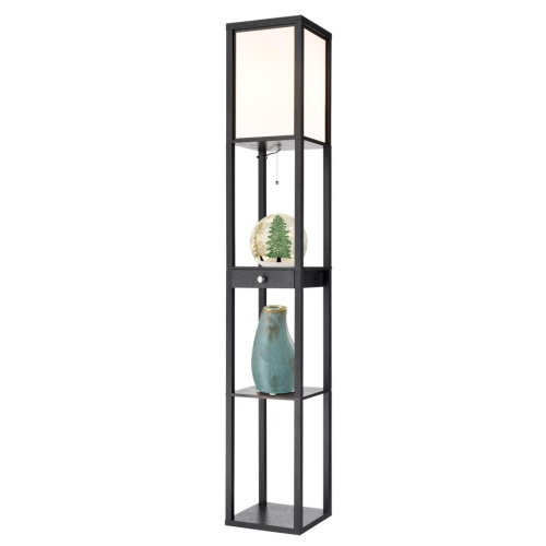 8092/1F COMFI LN26 460 черный/белый, дерево/текстиль Торшер Е27 1*60W 220V PRACTIC фото 2 8092/1F COMFI LN26 460 черный/белый, дерево/текстиль Торшер Е27 1*60W 220V PRACTIC фото 2