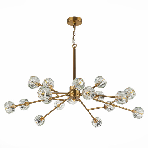 SL1166.303.18 Светильник подвесной ST-Luce Латунь/Прозрачный G9 LED 18*5W ROMANO фото 7