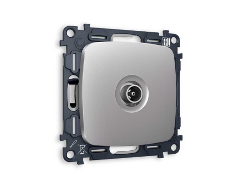 Комплект механизма TV розетки проходной AMBRELLA VOLT OMEGA Сталь матовый 5-1000 MHz 4dB QUANT (OP5130, VM211) MO513030 Комплект механизма TV розетки проходной AMBRELLA VOLT OMEGA Сталь матовый 5-1000 MHz 4dB QUANT (OP5130, VM211) MO513030