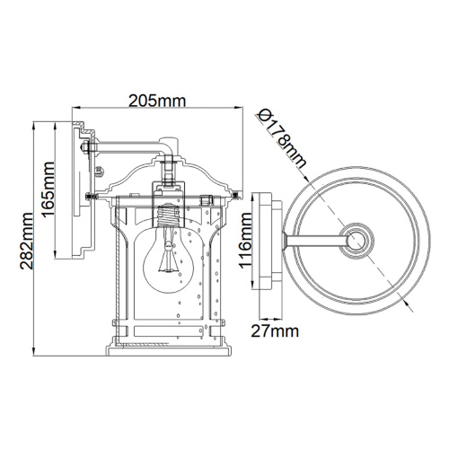 Настенный фонарь Quoizel, Арт. QZ-MARBLEHEAD-S-WHT фото 2