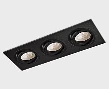 SAG303-4 black/black светильник встраиваемый поворотный