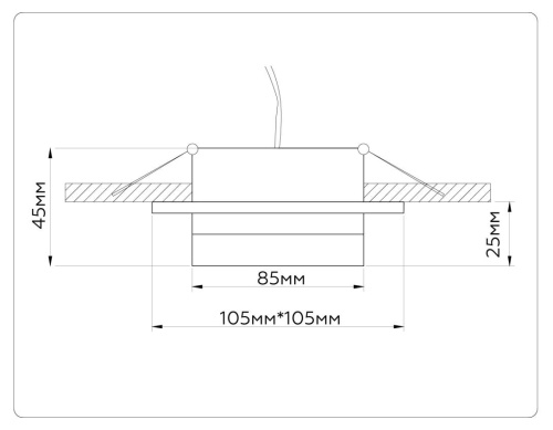 Встраиваемый светильник Ambrella light TECHNO SPOT TN52421 фото 3