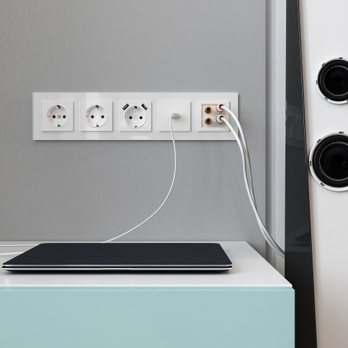 Акустическая розетка (белый) W1185001 фото 6 Акустическая розетка (белый) W1185001 фото 6