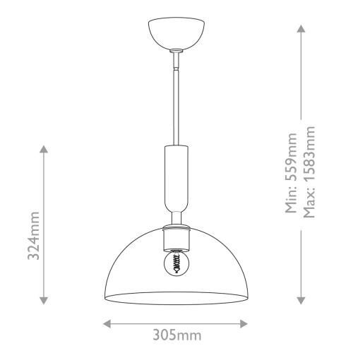 Подвесной светильник Alora Mood, Арт. ALM-JUDE-P-MB-CL фото 8