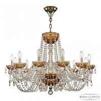Люстра хрустальная 5402/12/300 G Amber/M-1G Bohemia Ivele Crystal (Богемия Ивеле Кристалл)