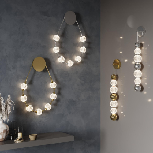 5008/13WL L-VISION ODL23 571 золотой/прозрачный/металл/акрил Настенный светильник LED 13W 4000K 700Лм CRYSTAL фото 2 5008/13WL L-VISION ODL23 571 золотой/прозрачный/металл/акрил Настенный светильник LED 13W 4000K 700Лм CRYSTAL фото 2